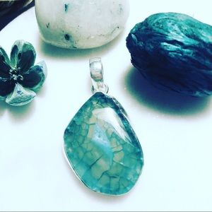 Solar Agate 925 Silver Pendant